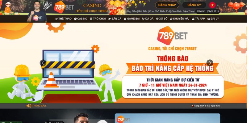 Nhà cái đang bảo trì nên không thể truy cập được vào đường link 789Bet thường ngày