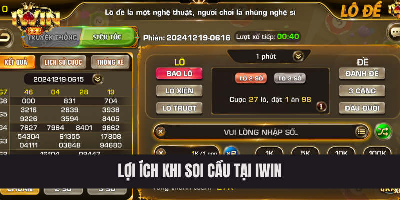 Lợi ích khi soi cầu tại IWIN